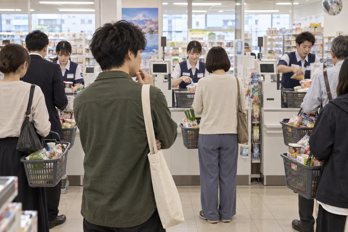 コンビニで一番当たりのレジを引ける。列の長さではなく、進む速さで見抜くタイプ。