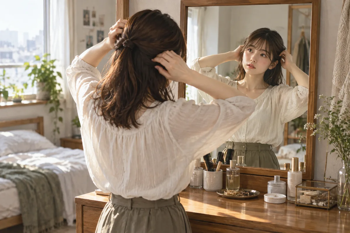 会う予定がないのに整えてしまう髪。偶然会う可能性がゼロじゃない日は、少しだけ真面目になる。