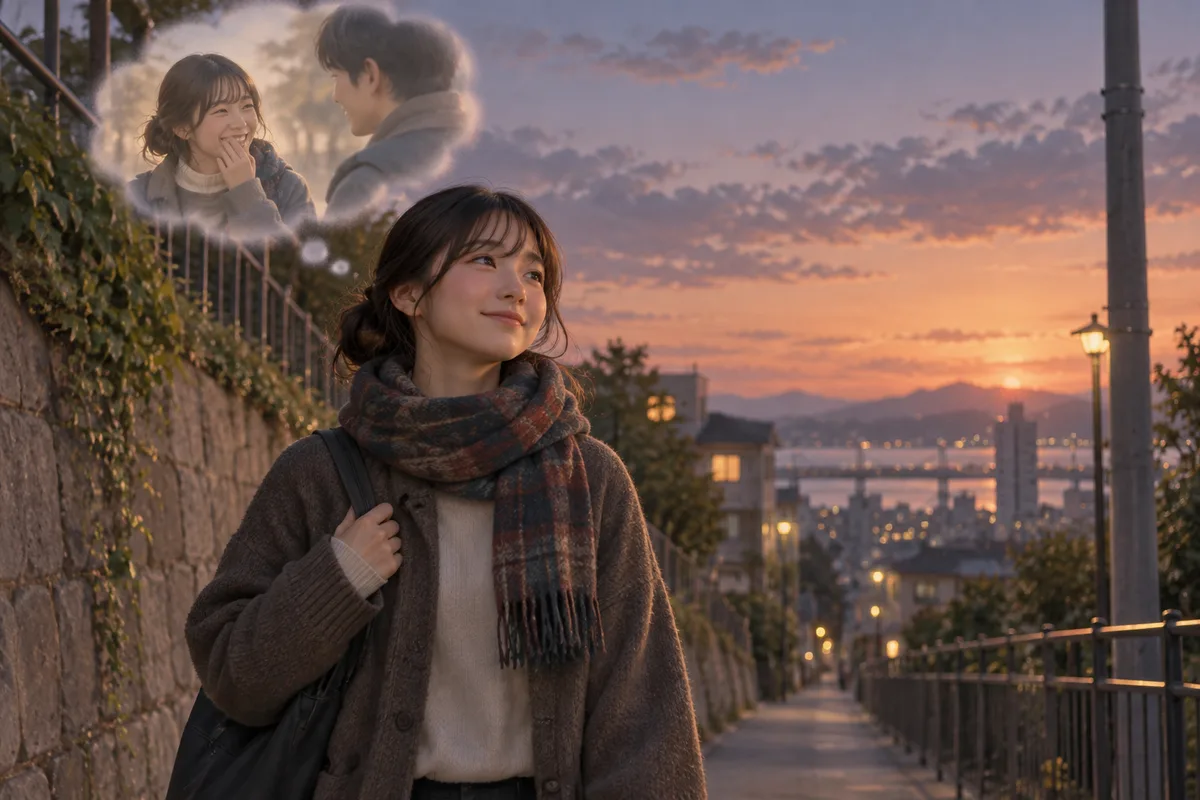 偶然の会話を何度も思い返す帰り道。大した内容じゃなくても、しばらく一日の中心になる。