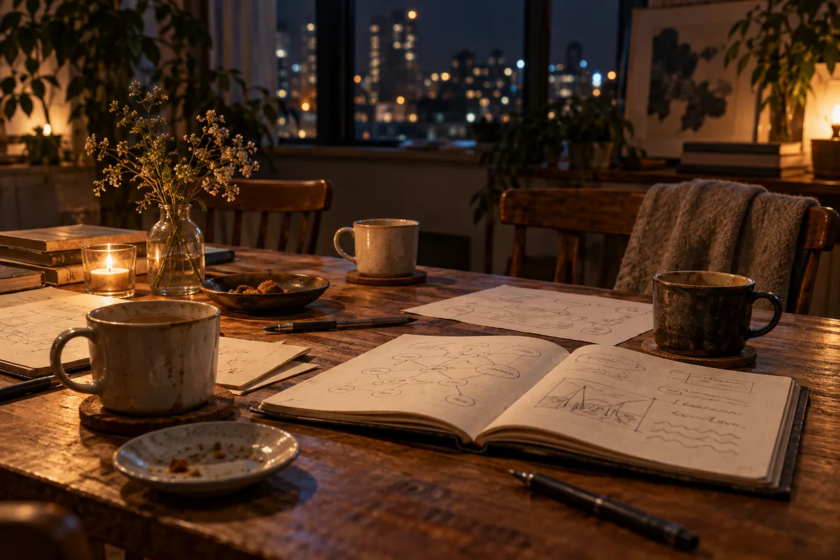 結論のない夜更かし。結局まとまらなくても、話が広がっただけで満足している。