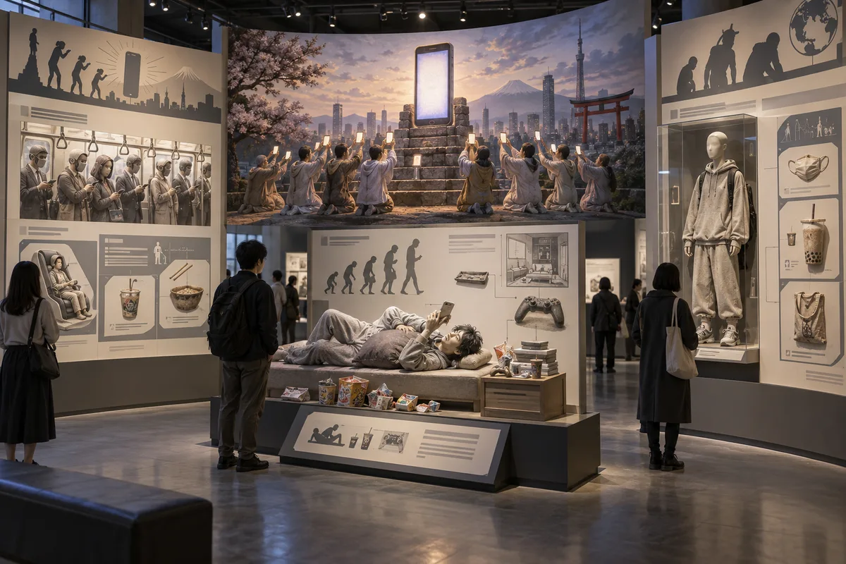 未来人が想像した令和展の展示イメージ