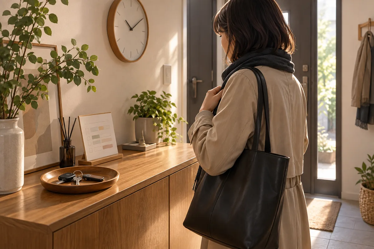 静かな最終確認。始める前ではなく、動く直前に全体をもう一度俯瞰する。