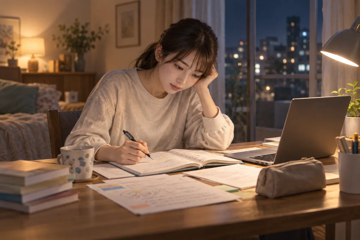 帰宅後に読み返すメモ。その場では分かったつもりでも、夜にようやく整理が始まる。