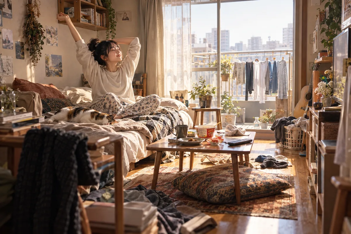 一人暮らし、誰にも怒られない展の展示イメージ
